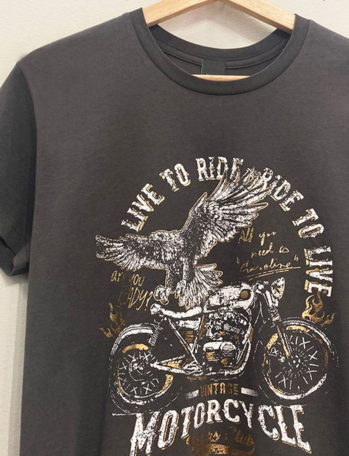 Live to Ride Motorcycle Tee