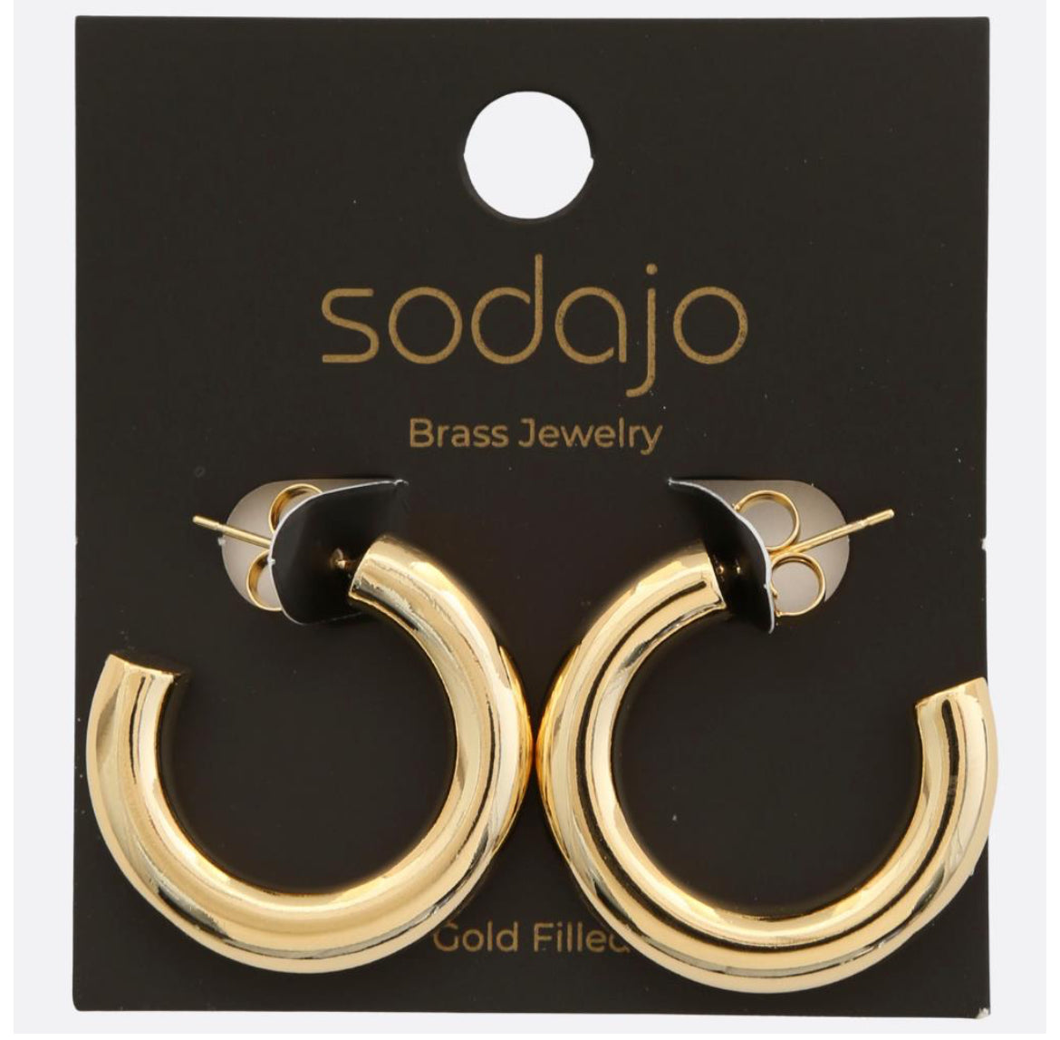 Open Hoop Gold Earring