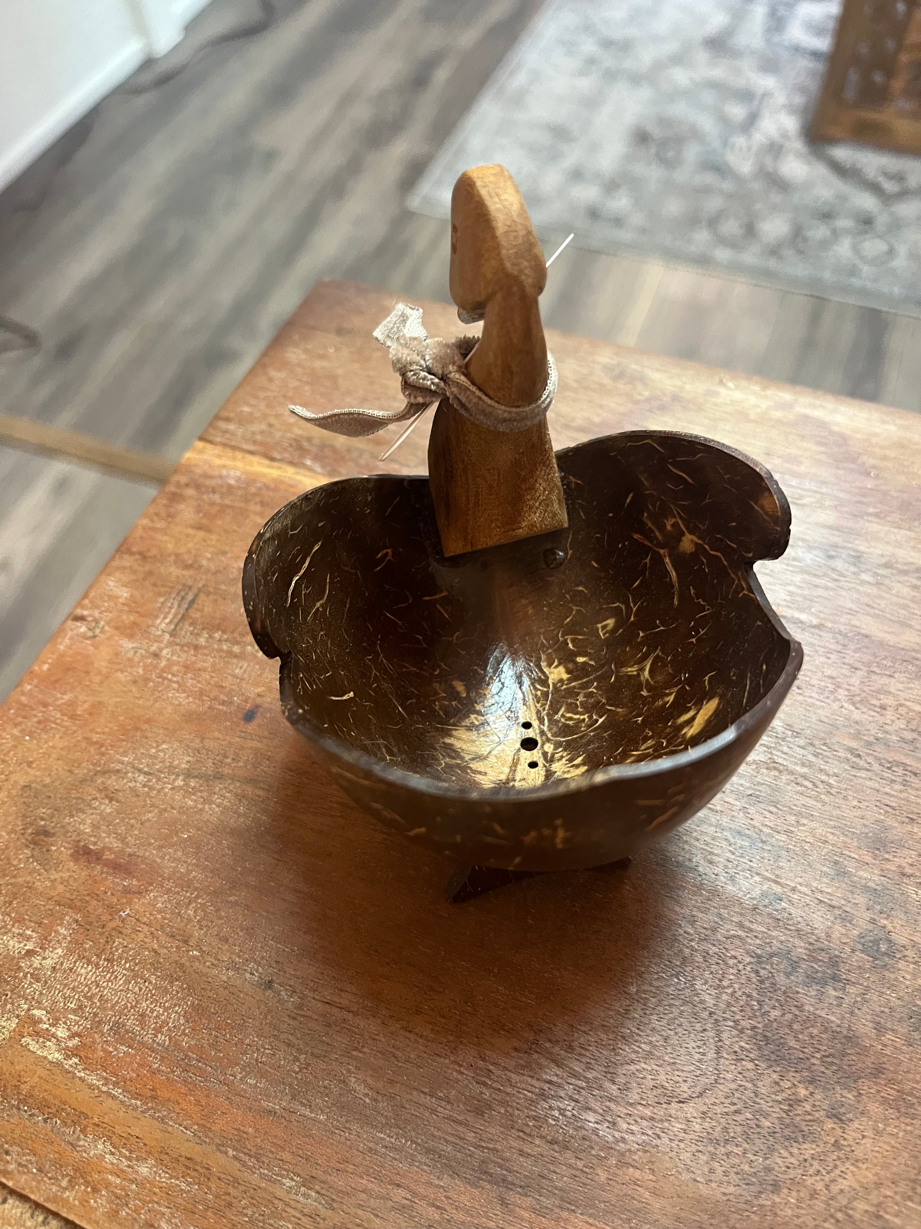 Wooden Swan Dish - Vintage