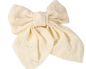 Oversized Organza Bow Hair Clip