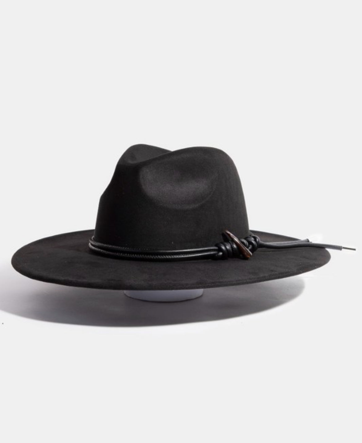 Knotted Band Suede Rancher Hat - Customizable