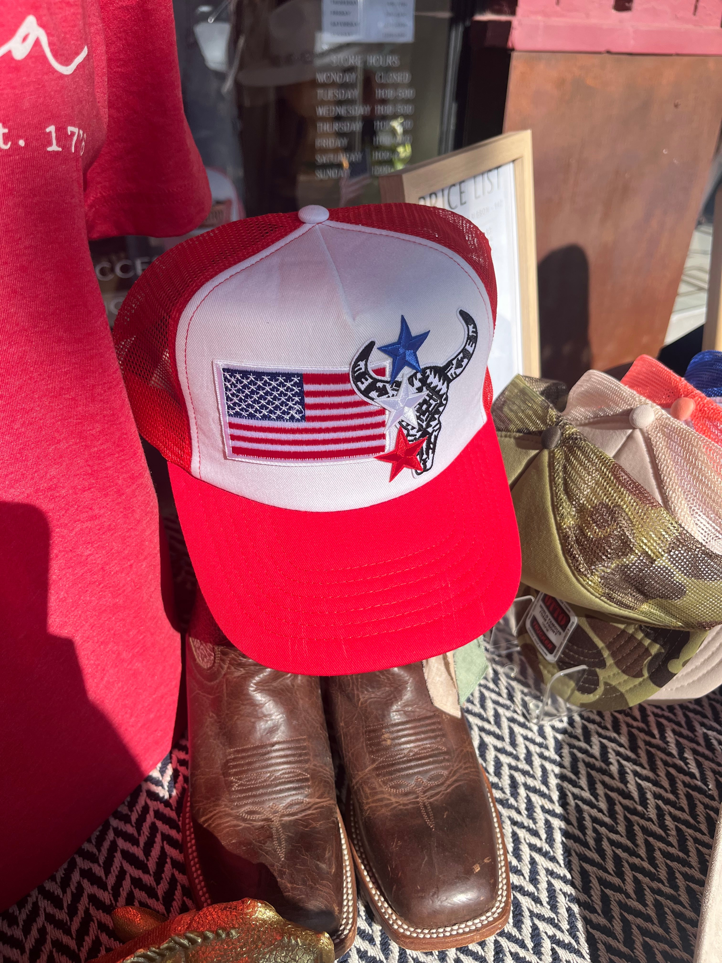 Patriotic Canvas 5 Panel Hat