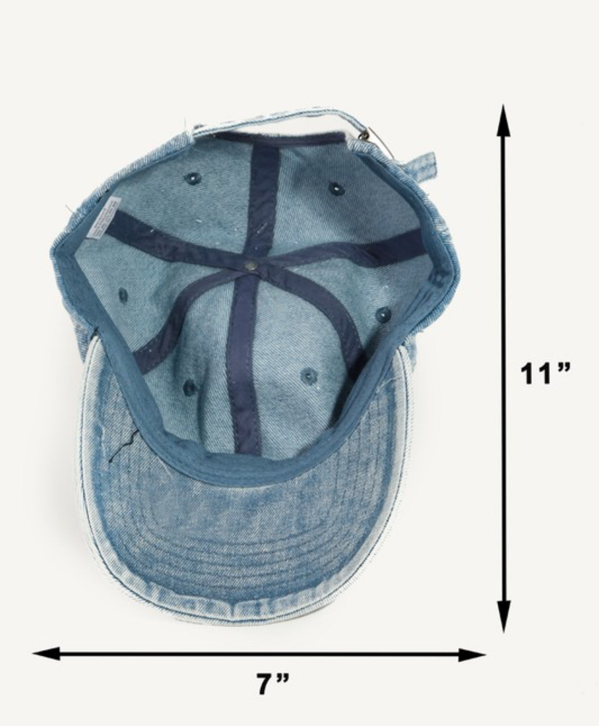 Denim Baseball Cap - Customizable