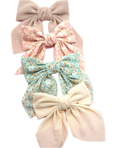 Oversized Organza Bow Hair Clip