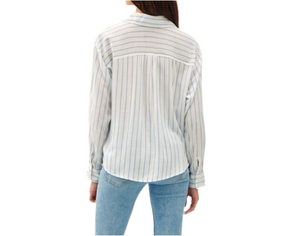 Button Twist Front Top