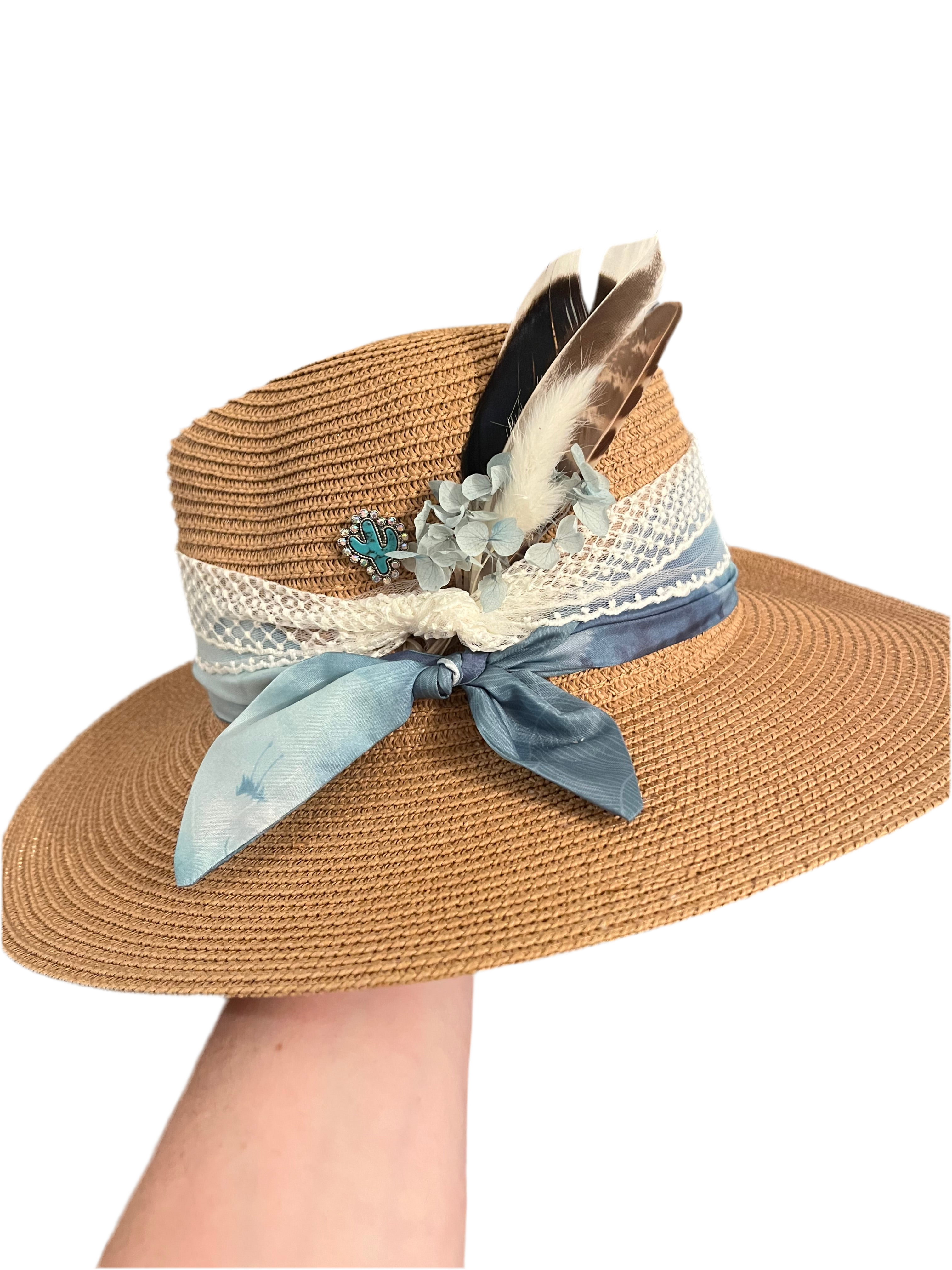 By the Sea - Custom Straw Hat