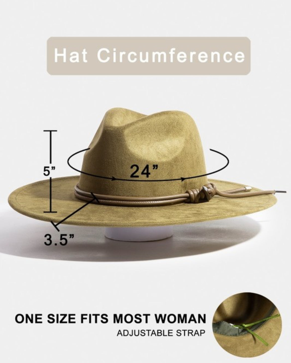 Knotted Band Suede Rancher Hat - Customizable