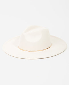 Wide Brimmed Gold Chain Rancher Hat - Customizable
