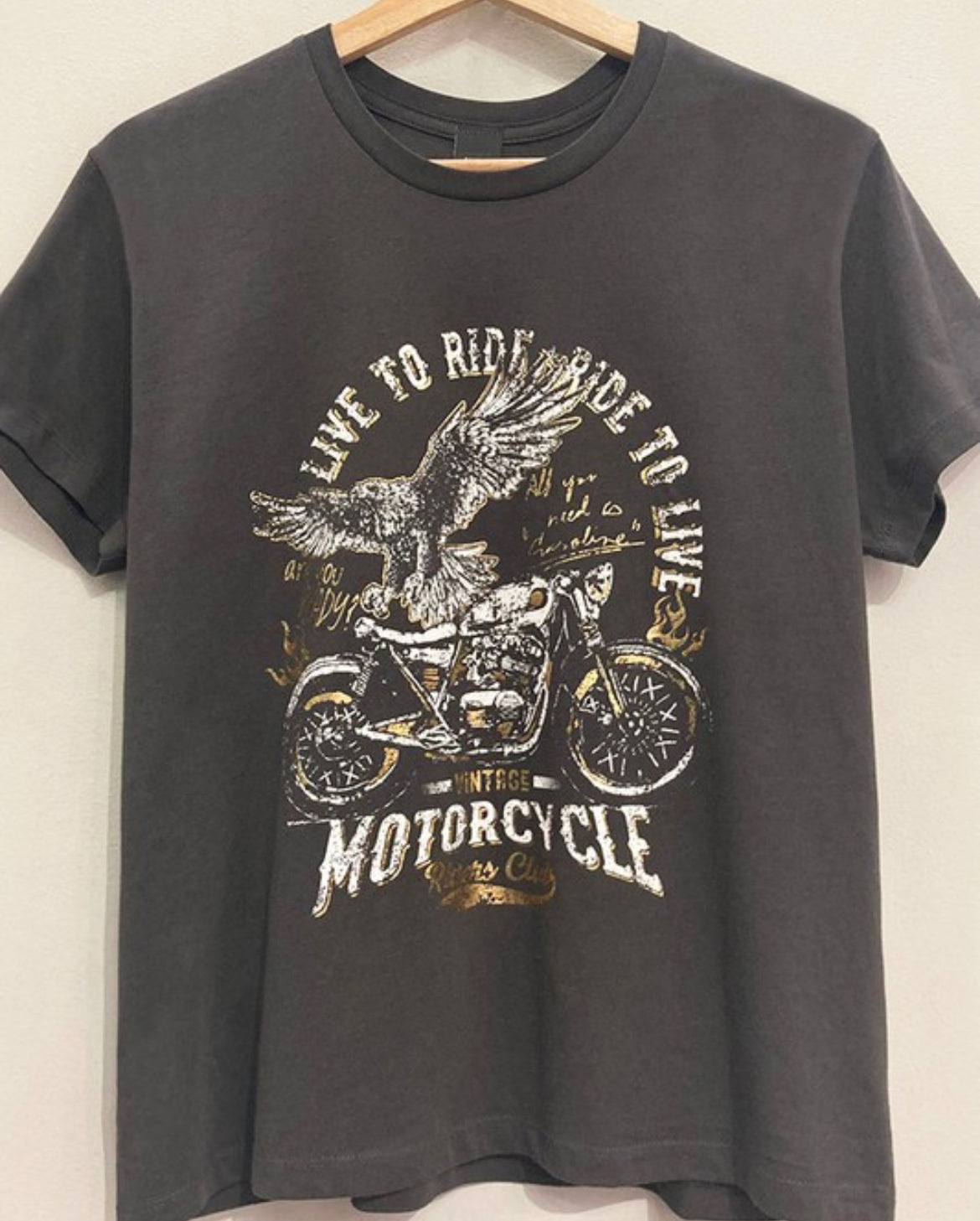Live to Ride Motorcycle Tee
