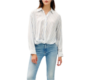 Button Twist Front Top