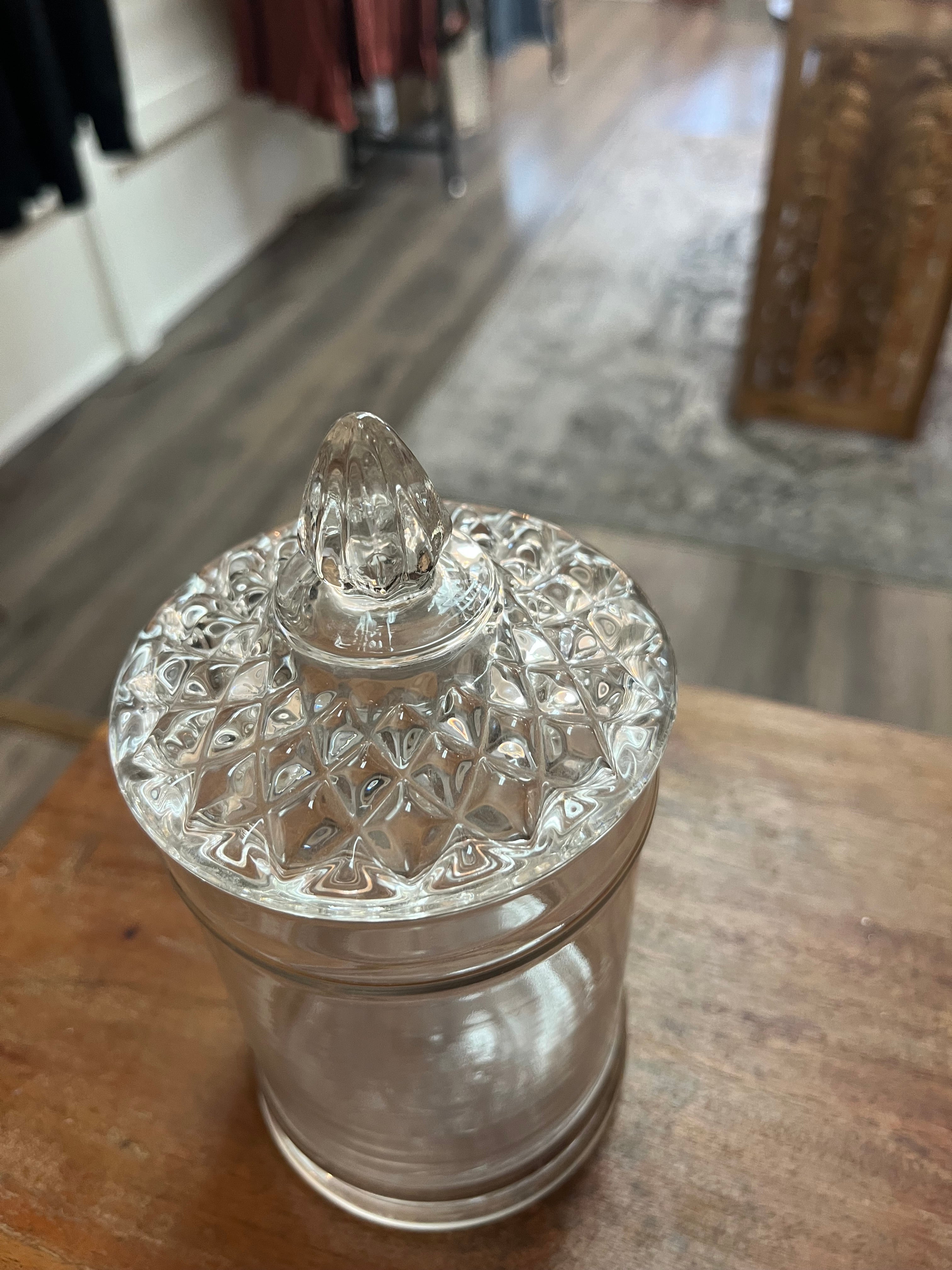 Crystal Apothecary Jar - Vintage