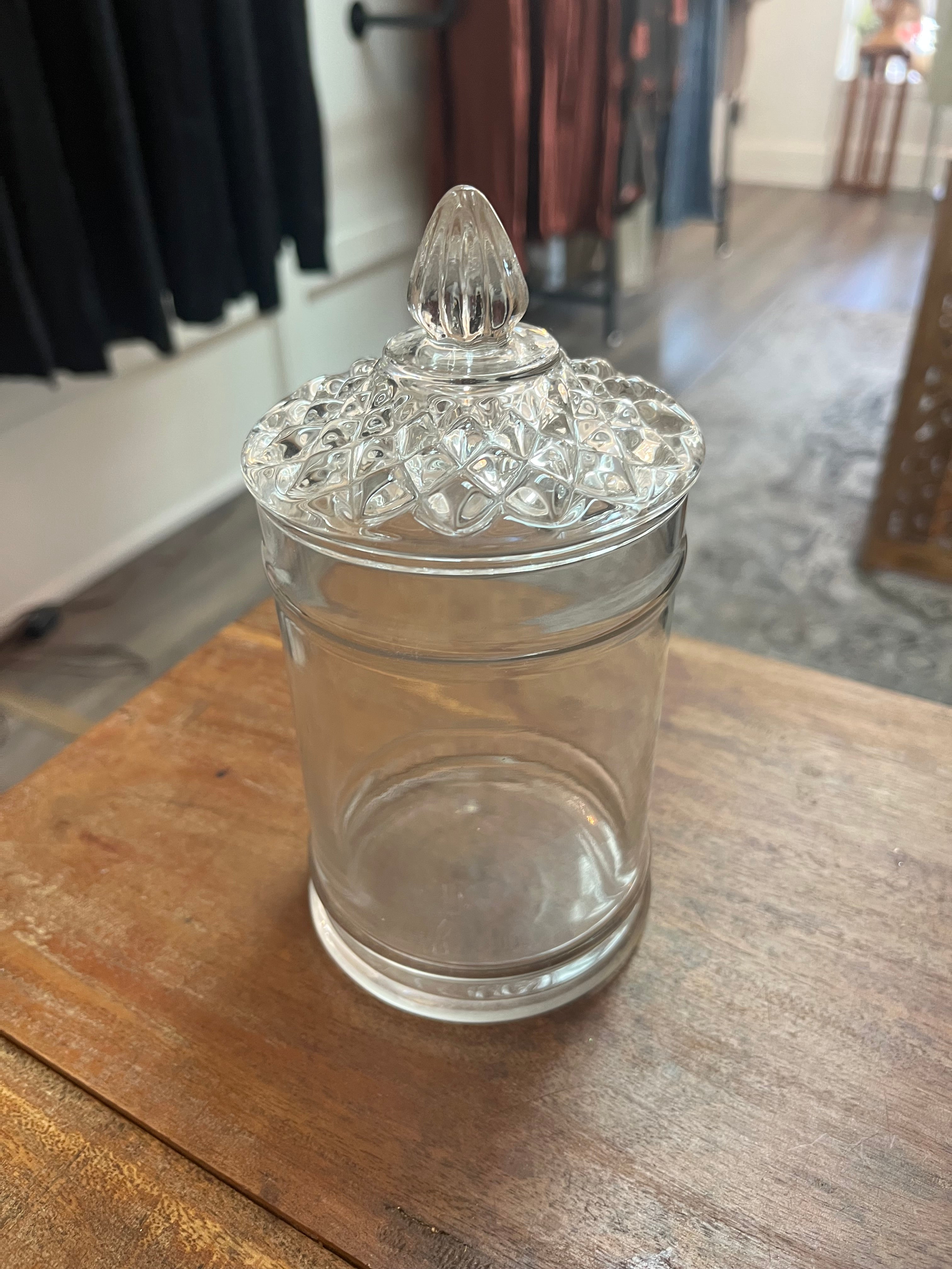 Crystal Apothecary Jar - Vintage