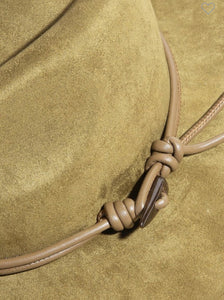 Knotted Band Suede Rancher Hat - Customizable