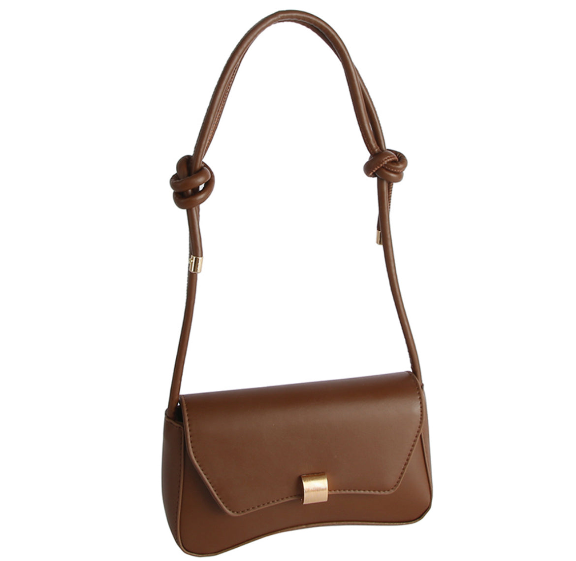 Knotted Strap Vegan Leather Purse