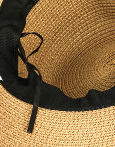 Snakeskin Band Straw Hat - Customizable