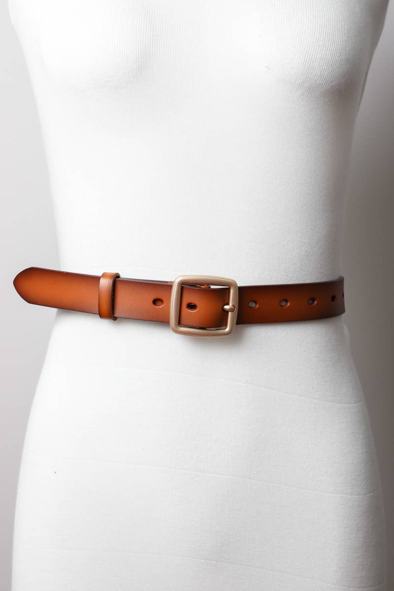 Solid Fashion Leather Belt