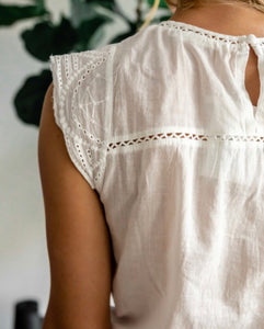 Cheryl Eyelet Top