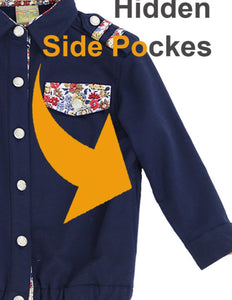 Elena Military Style Jacket - Kids
