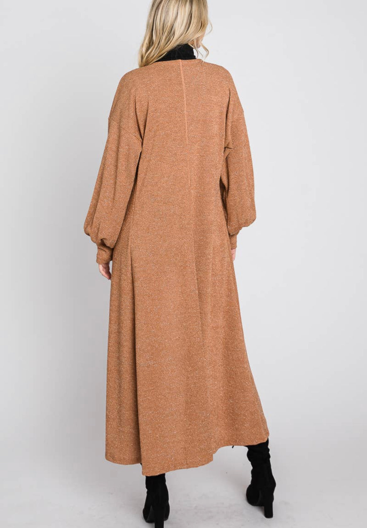 Shimmer Maxi Duster Cardigan